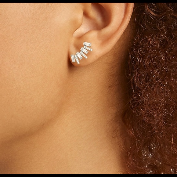 Stacked Earrings Climbers By Adriana Orsini
